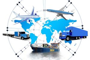 Different means of transportation when it comes to global transportation and logistics.