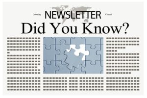 Newsletter - Did You Know that the title plays a key role in the success of a blog post?
