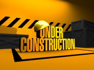 Under Construction sign - building your moving business takes time.