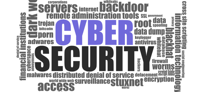 Cyber Securty, with a bunch of terms related to it.