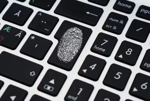 Fingerprint on Enter button on keyboard