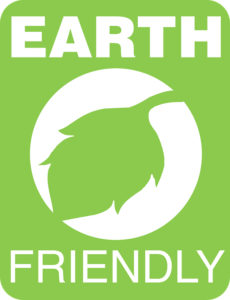 Earth Friendly sign.