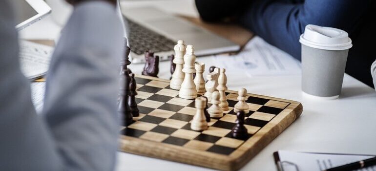 Business is like playing chess - you need to think ahead.