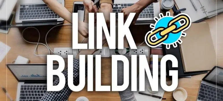 link building, representing link bait
