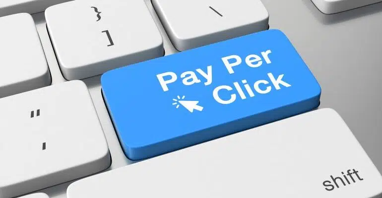 Pay Per Click on Enter button on the keyboard.