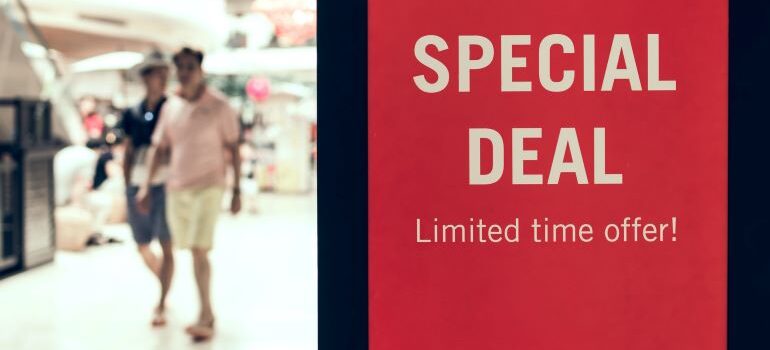 Special Deal sign