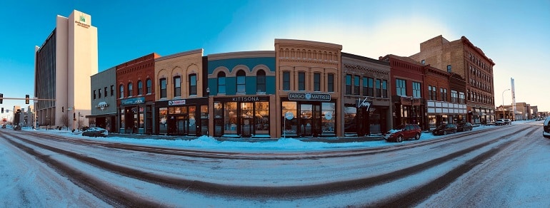 Fargo, one of The coldest cities in the USA in 2022