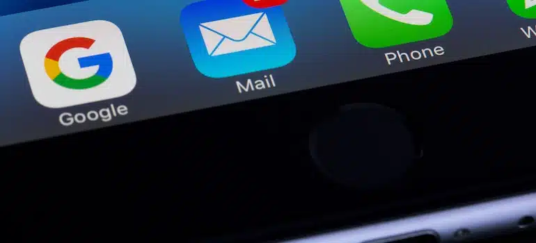 A mail app on the phone