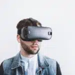A man wearing a VR headset.